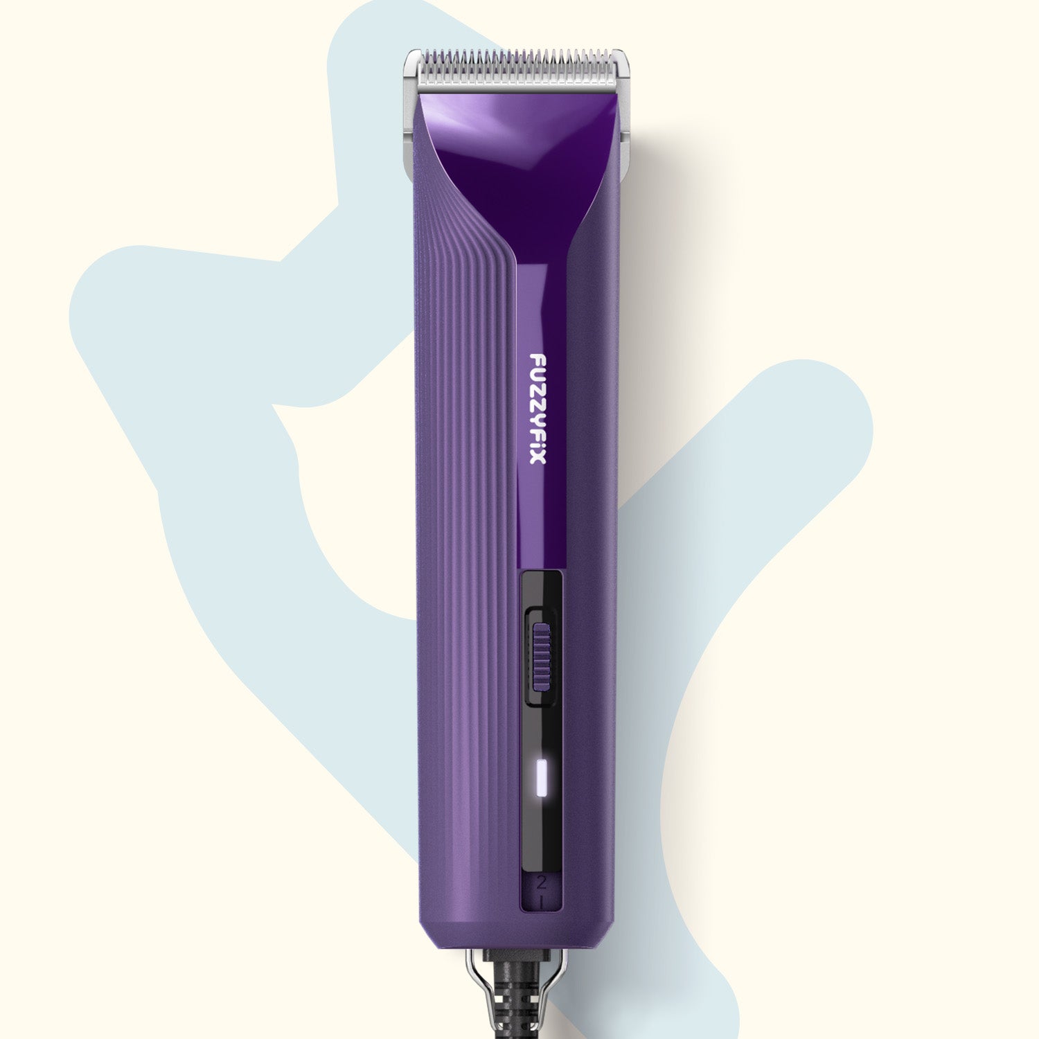 AmpFix Professional Corded Pet Clipper with Metal Guide Combs