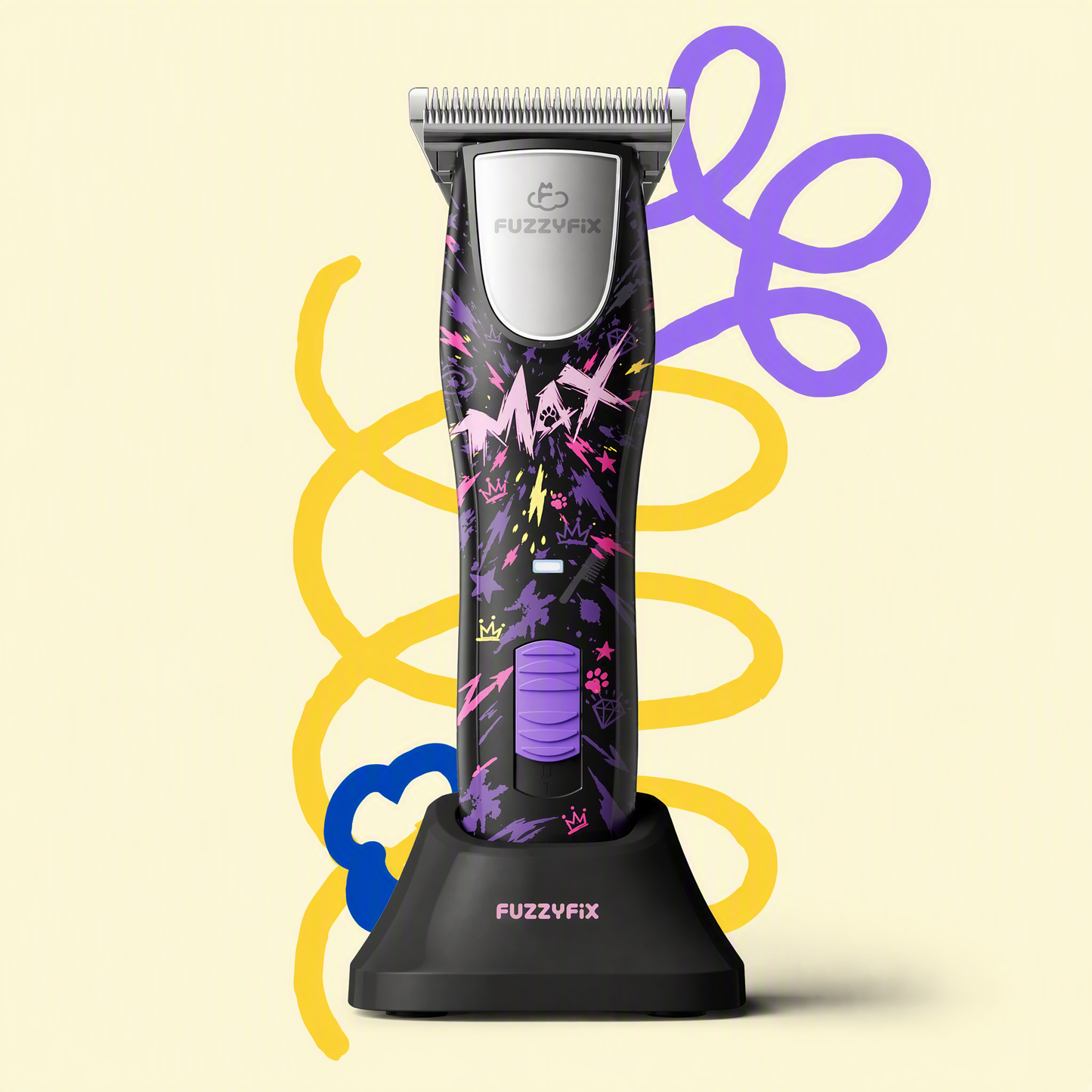 FUZZYFIX MAXIPOP PROFESSIONAL CORDLESS W-BLADE PET CLIPPER KIT