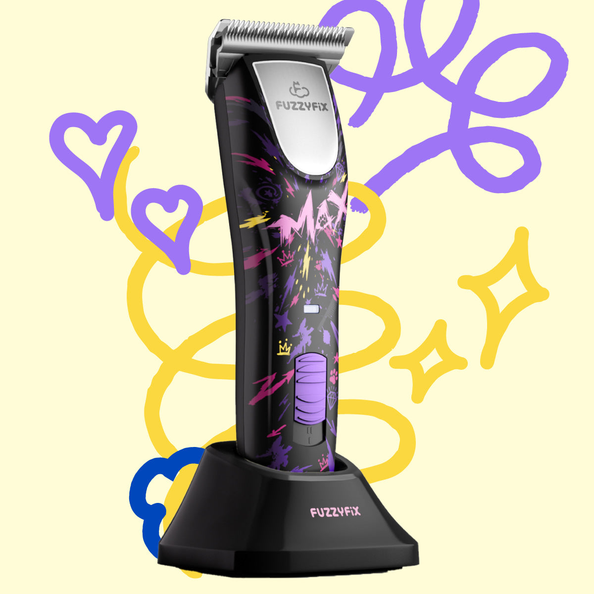 FUZZYFIX MAXIPOP PROFESSIONAL CORDLESS W-BLADE PET CLIPPER KIT
