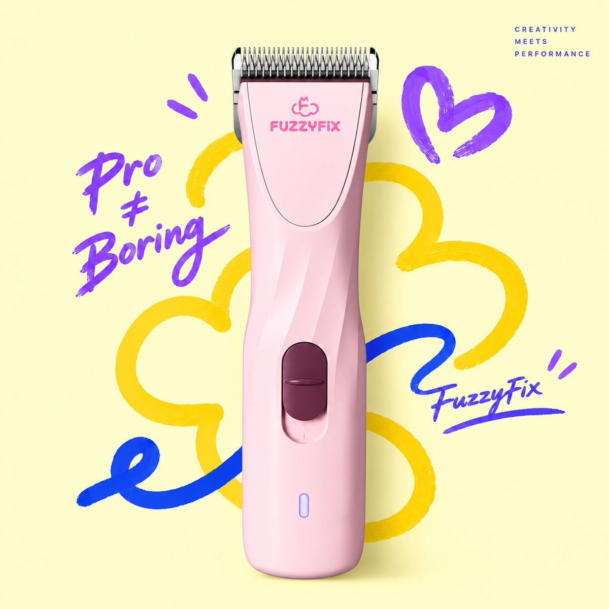 FuzzyFix Mellow Professional Lightweight Pet Grooming Clipper