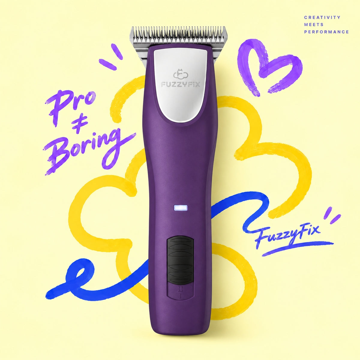 FuzzyFix Bluewave-W Professional Wide-Blade Horse Clipper