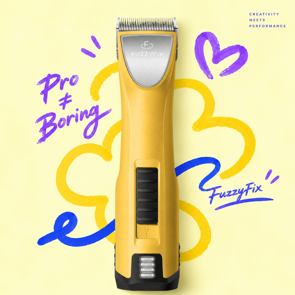 FuzzyFix Xvolt Professional Dual Batteries Pet Clipper Kit