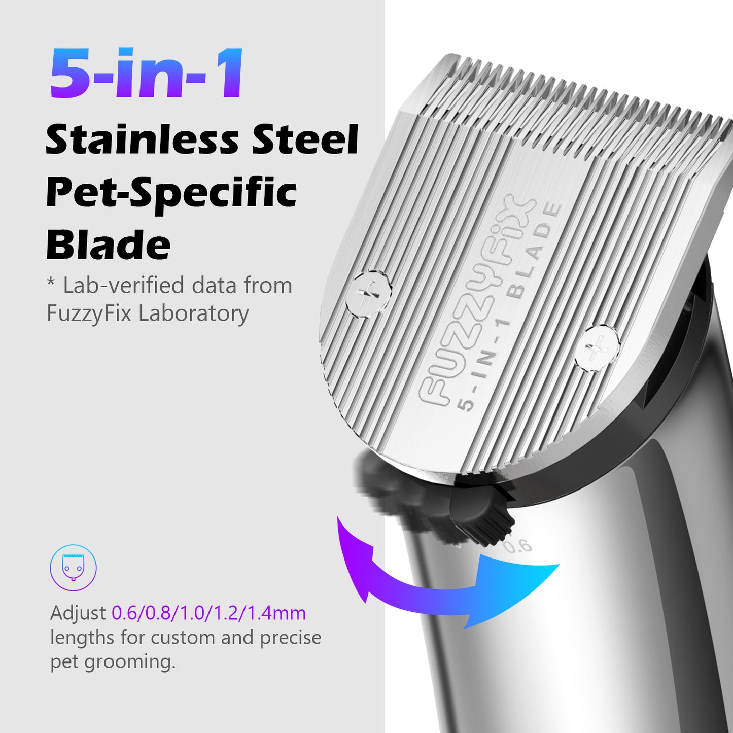 Nova-5X 5-in-1 Adjustable Pet Grooming Clipper