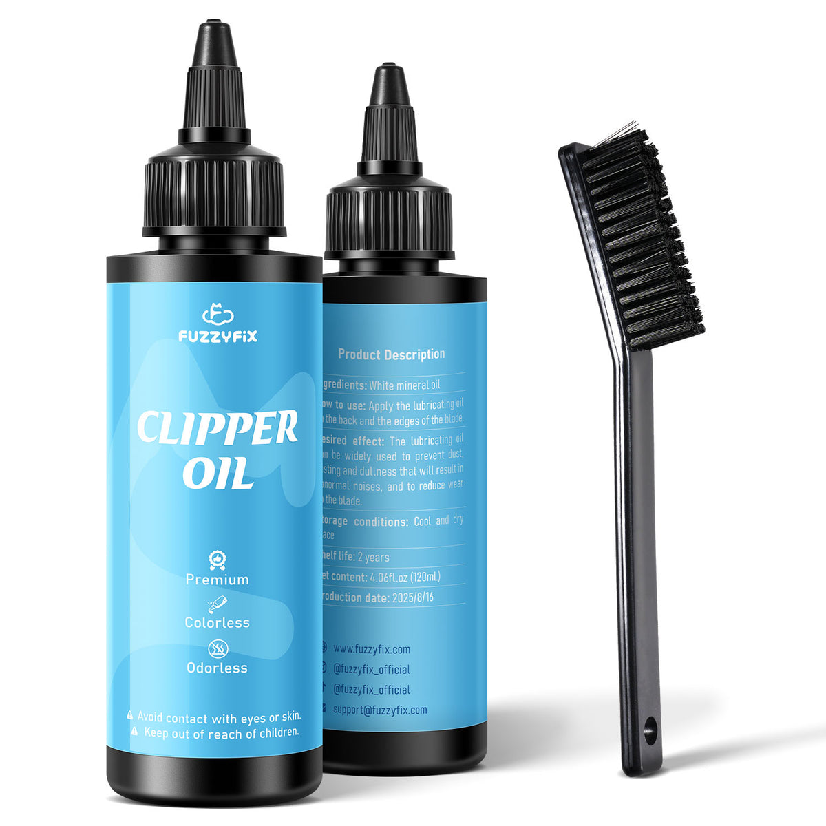 Fuzzyfix Professional Clipper Oil For Grooming Blades (2 Bottles)