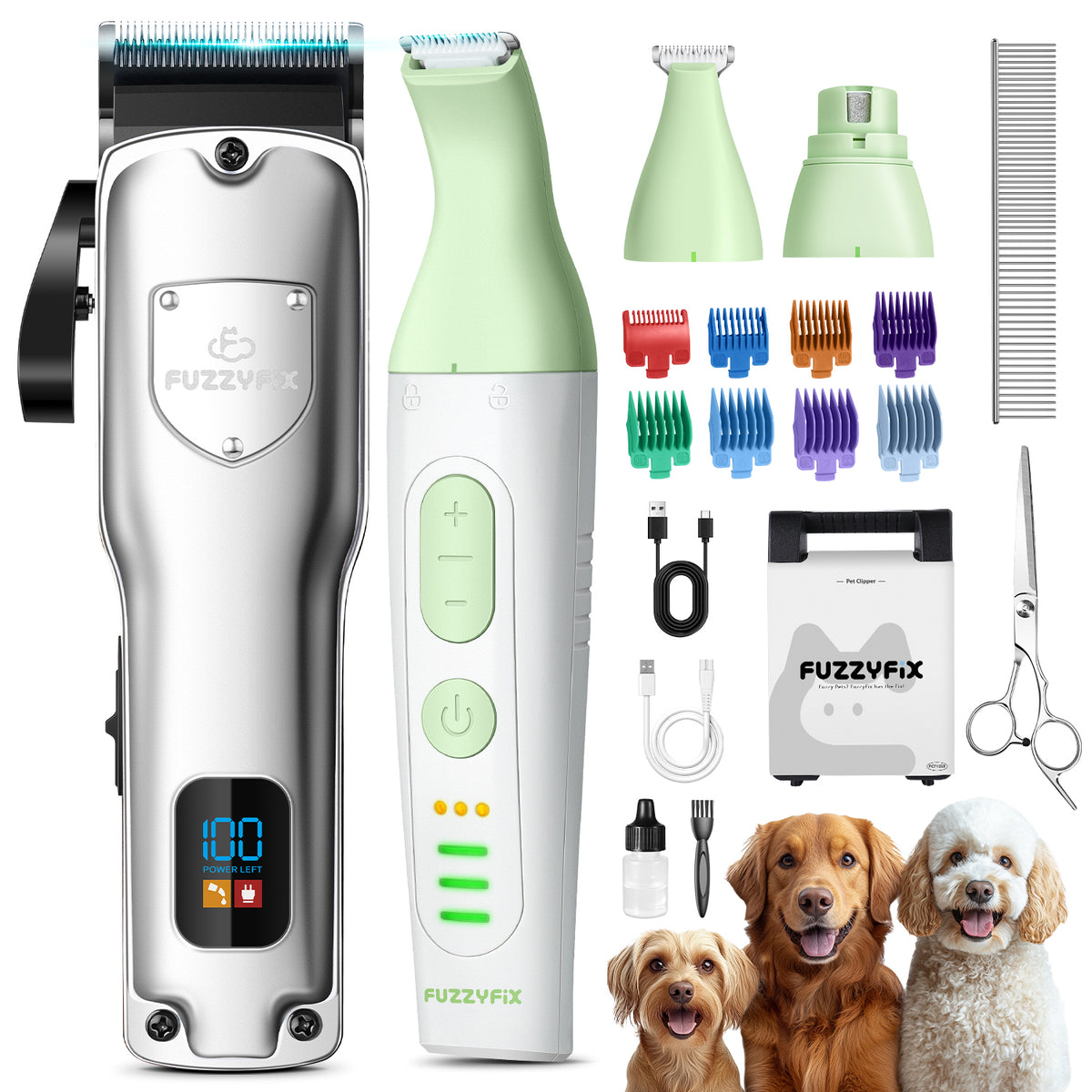 Fuzzyfix Groommate Pet Clippers Kit
