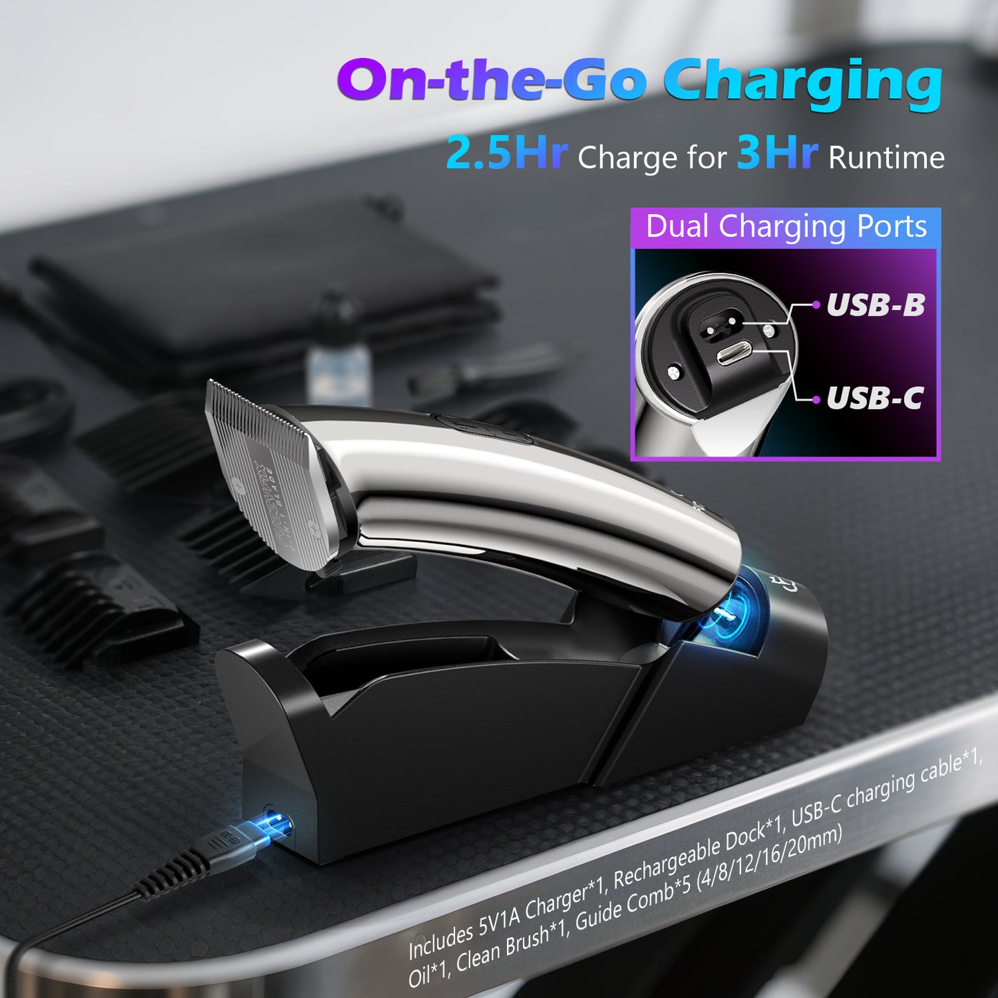 Nova-5X 5-in-1 Adjustable Pet Grooming Clipper