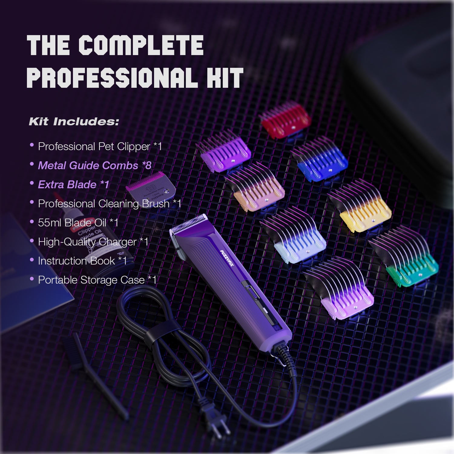Fuzzyfix Ampfix Professional Pet Clipper Kit
