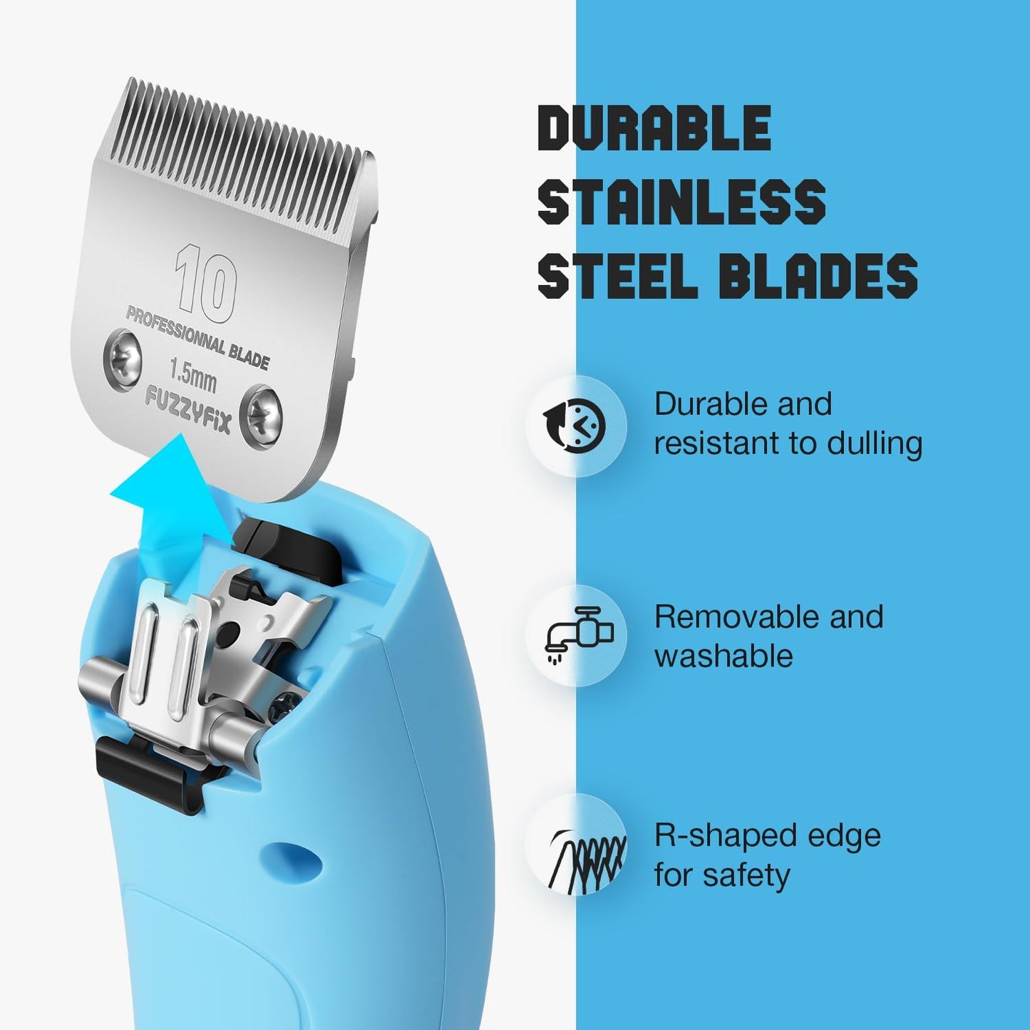 BlueWave Professional Pet Clipper Kit with Guard Combs - PC615
