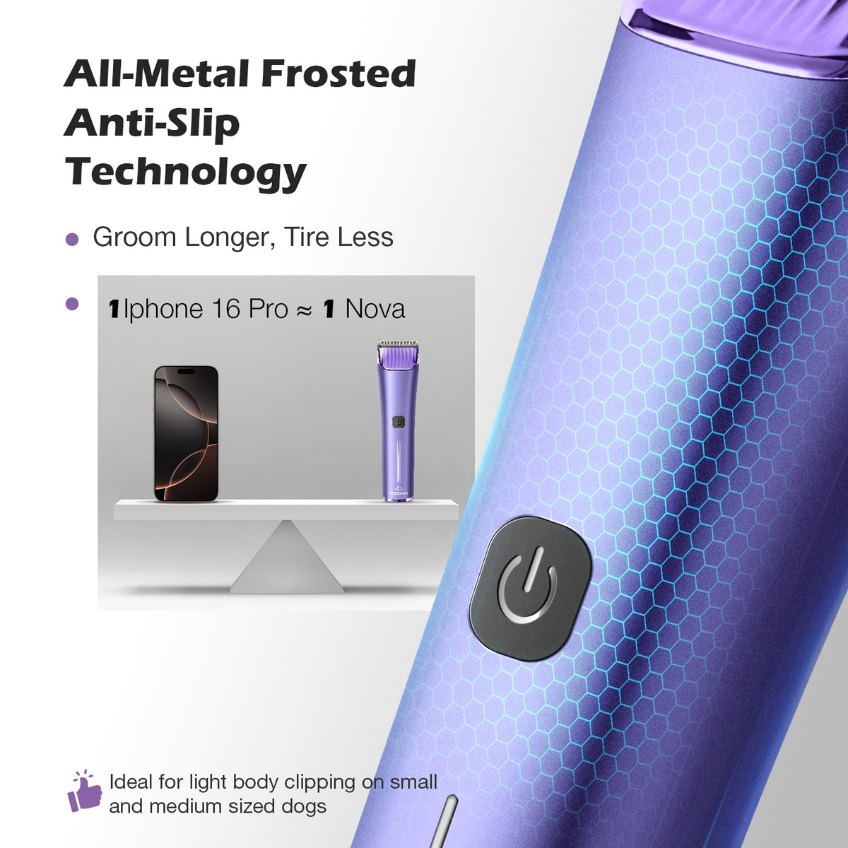 Fuzzyfix Nova Professional 5-In-1 Pet Clipper Kit
