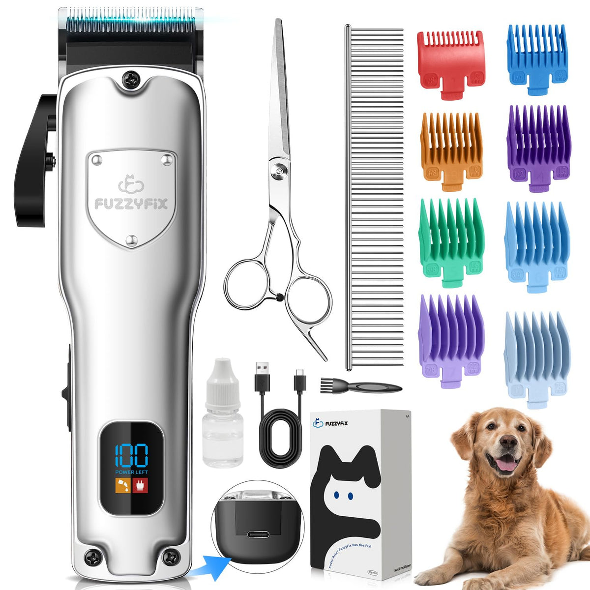 Fuzzyfix Silverstream Dog Clipper