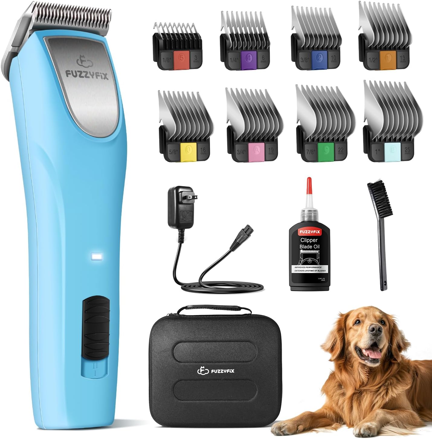 BlueWave Professional Pet Clipper Kit with Guard Combs - PC615