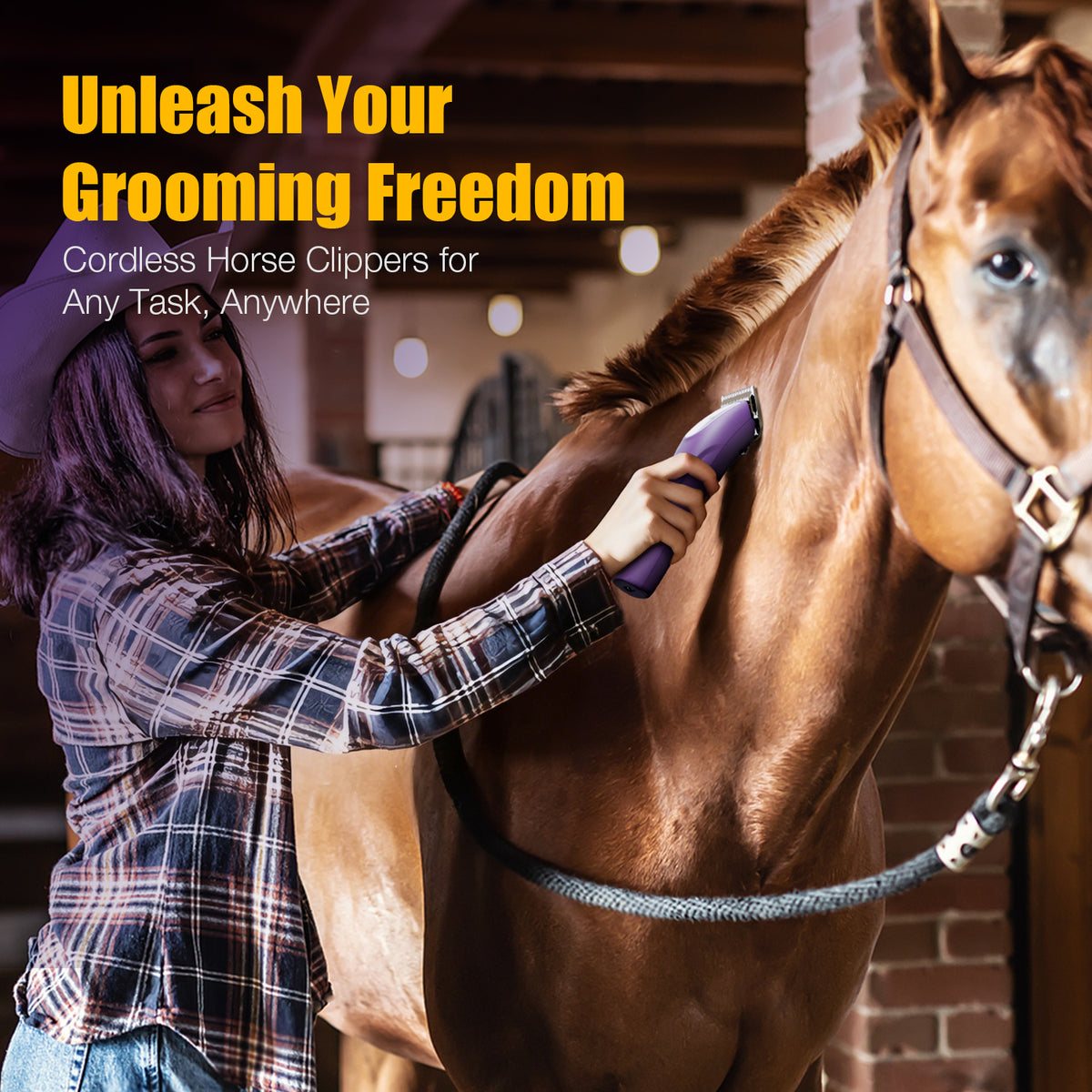 FuzzyFix Bluewave-W Professional Wide-Blade Horse Clipper