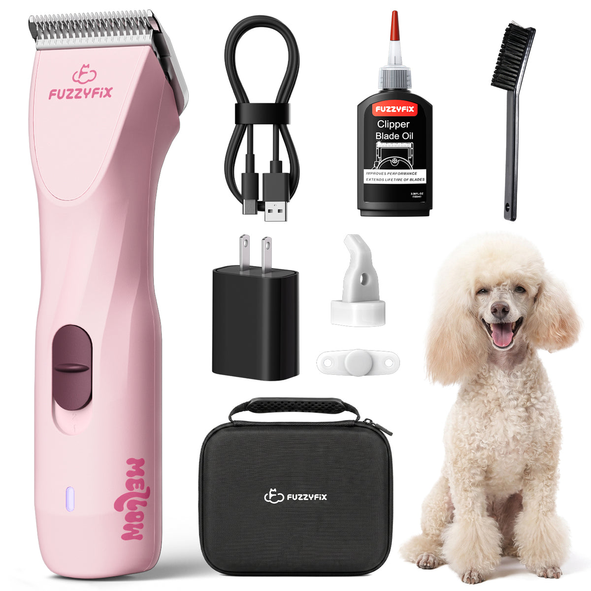 FuzzyFix Mellow Professional Lightweight Pet Grooming Clipper