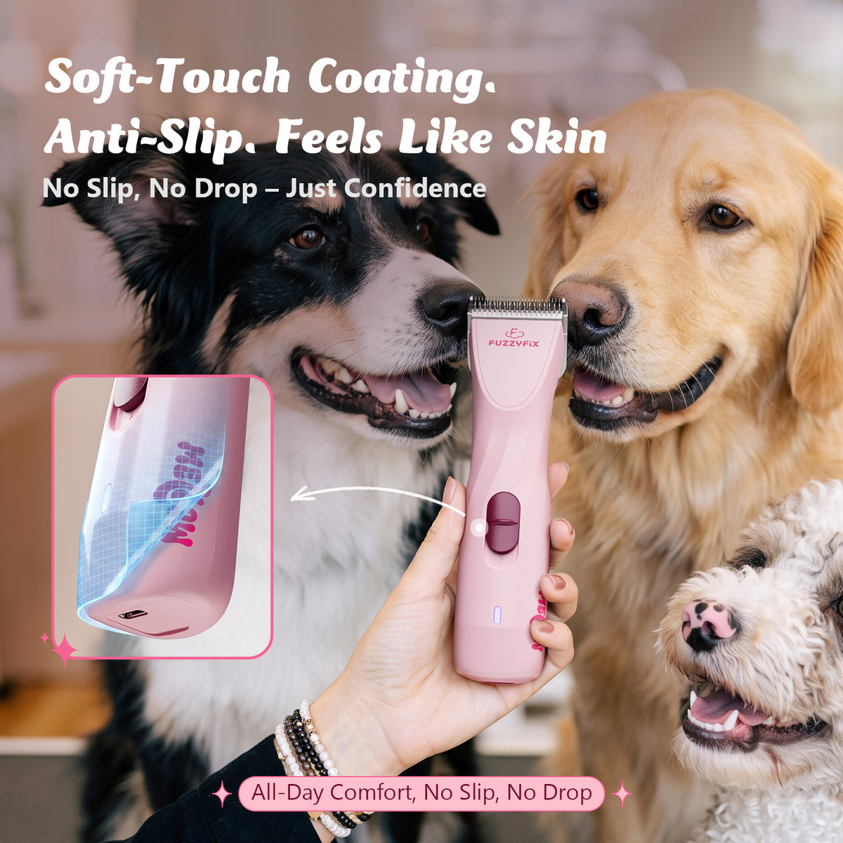 FuzzyFix Mellow Professional Lightweight Pet Grooming Clipper