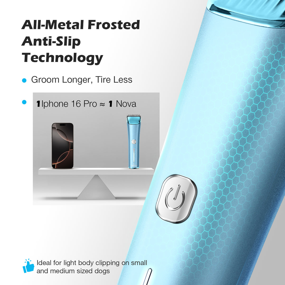 FuzzyFix Nova Professional 5-In-1 Pet Clipper Kit